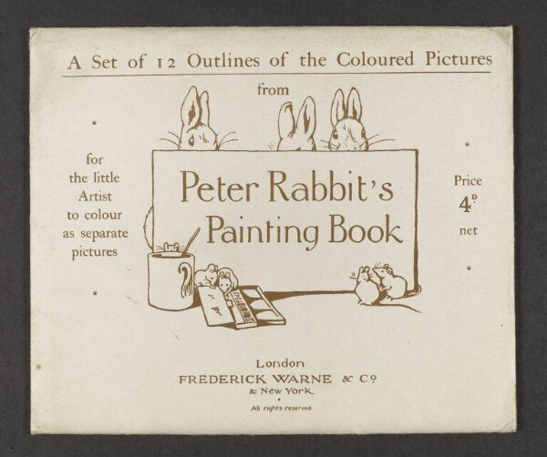 Potter, Beatrix, A set of 12 outlines of illustrations from Peter Rabbit's Painting Book
