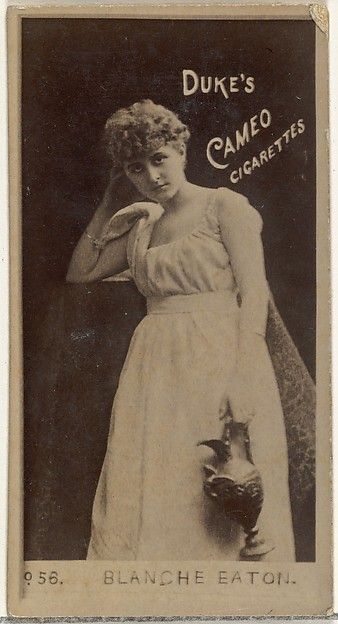 W. Duke, Sons & Co., Card Number 56, Blanche Eaton, from the Actors and Actresses series (N145-4) issued by Duke Sons & Co. to promote Cameo Cigarettes
