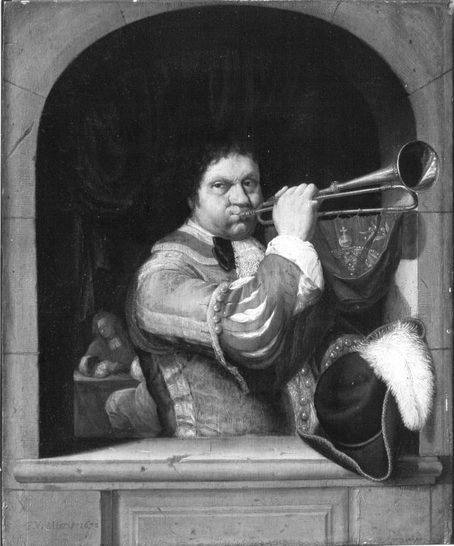 Frans van Mieris the Elder, A Trumpeter