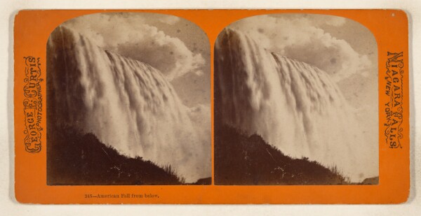 George E. Curtis, American Fall from below. [Niagara Falls]