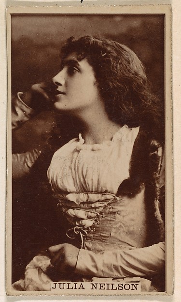 Kinney Brothers Tobacco Company, Julia Neilson, from the Actresses series (N245) issued by Kinney Brothers to promote Sweet Caporal Cigarettes