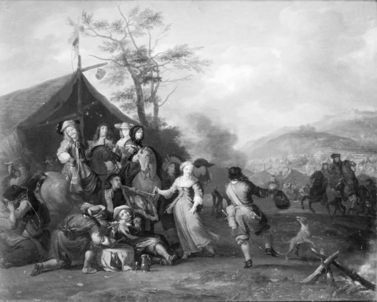 Jan van Huchtenburg, En lejr