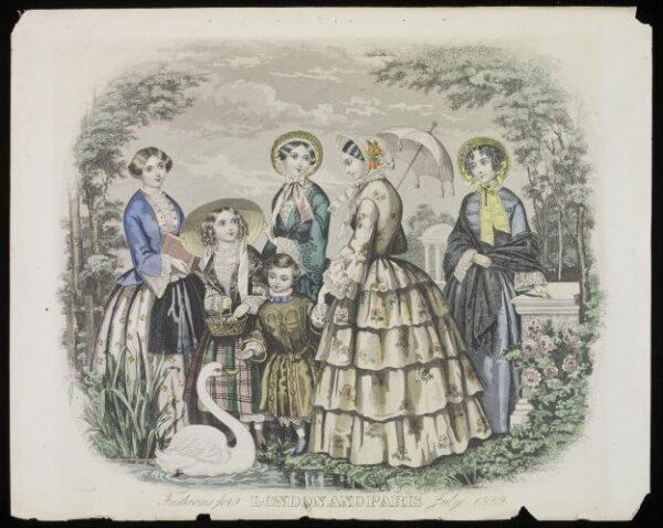 Unknown, Fashions for London and Paris July 1852