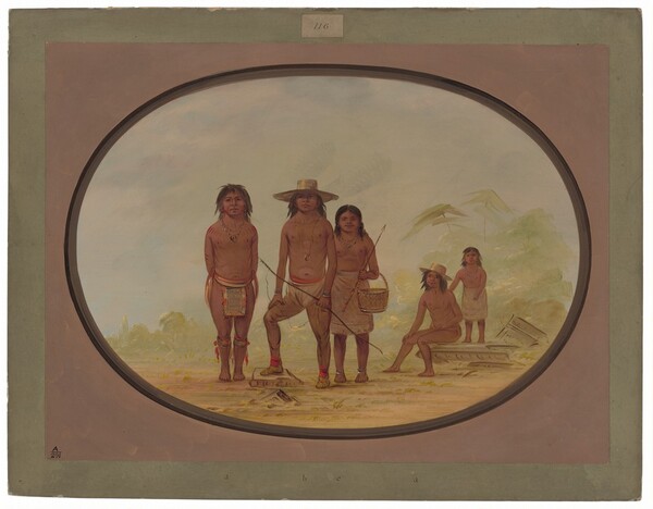 George Catlin, Five Maya Indians