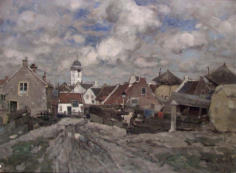Ludvig Munthe, Village Street in Holland