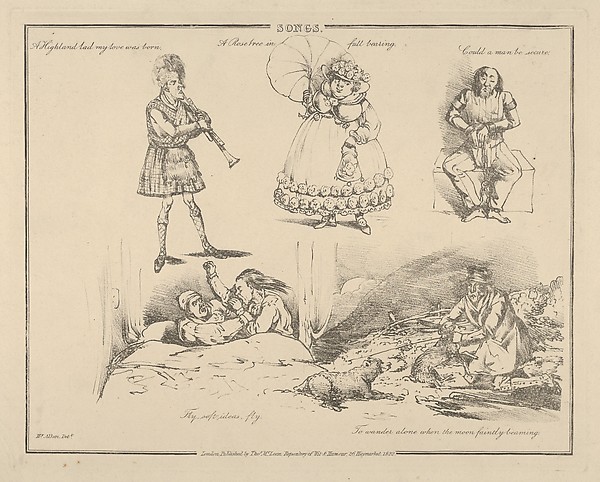 Henry Thomas Alken, Songs: "A Highland lad my love was born..."
