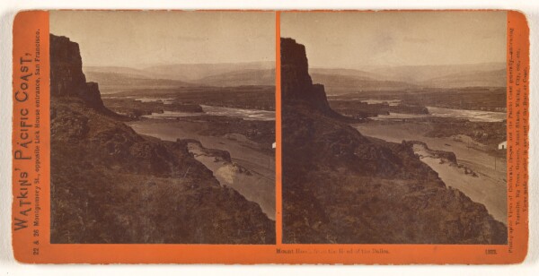 Carleton Watkins, Mount Hood, from the Head of the Dalles.