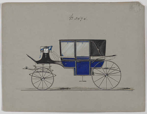 Brewster & Co., Design for Landau, No. 3494
