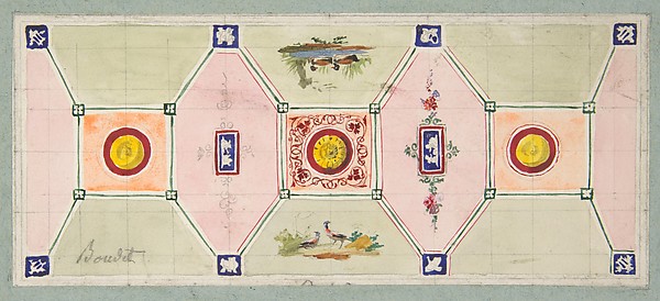 Jules-Edmond-Charles Lachaise, Design for the painted decoration of a baker's shop