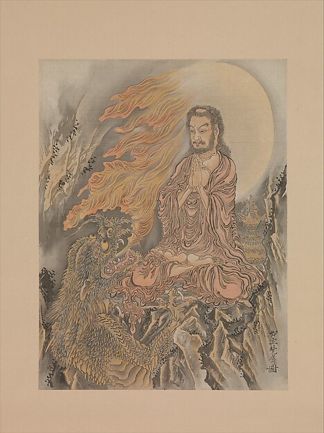 Kawanabe Kyōsai 河鍋暁斎, Shakyamuni Subjugating Demons