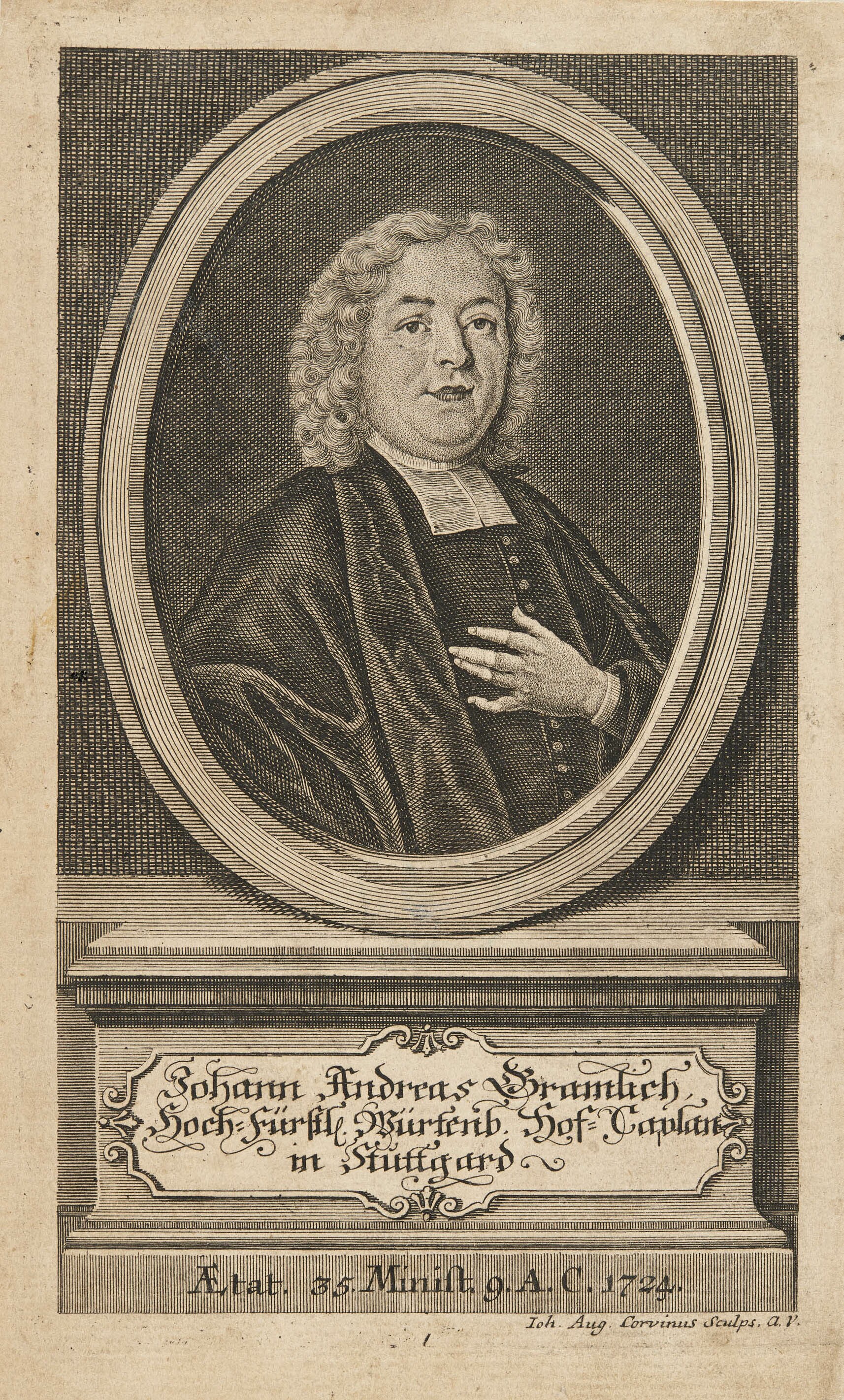 Johann August Corvinus, Bildnis Johann Andreas Grammlich