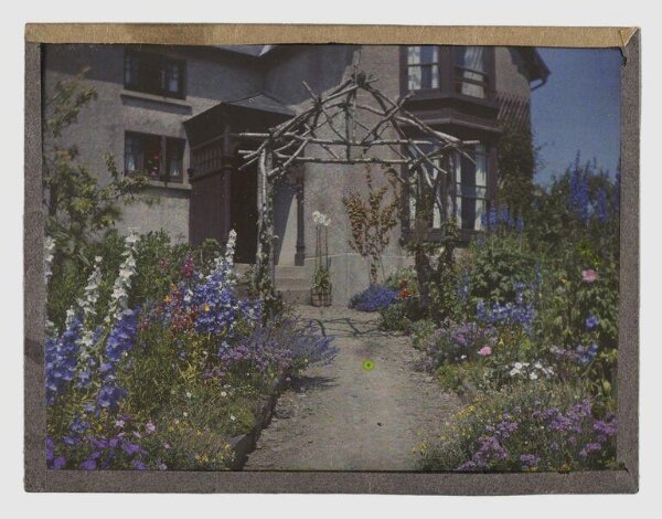 Unknown, View of garden