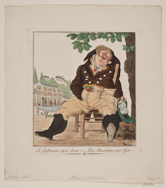Gerhard Ludvig Lahde, Le Gastronome aprés diner