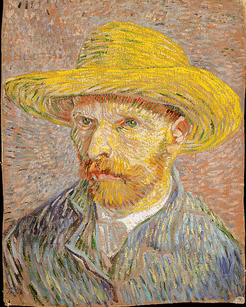Vincent van Gogh, Self-Portrait with a Straw Hat (obverse: The Potato Peeler)
