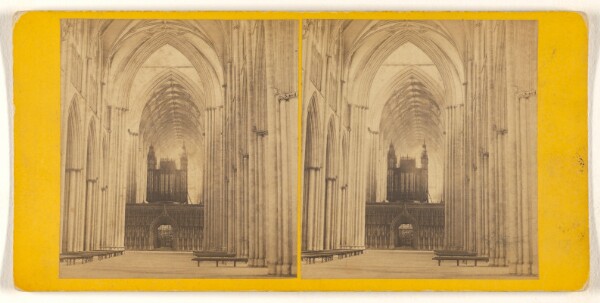 George Washington Wilson, York Minster - Nave, looking East.