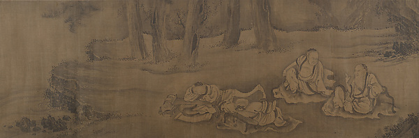 Unidentified artist, Scholars and Monkeys under Trees