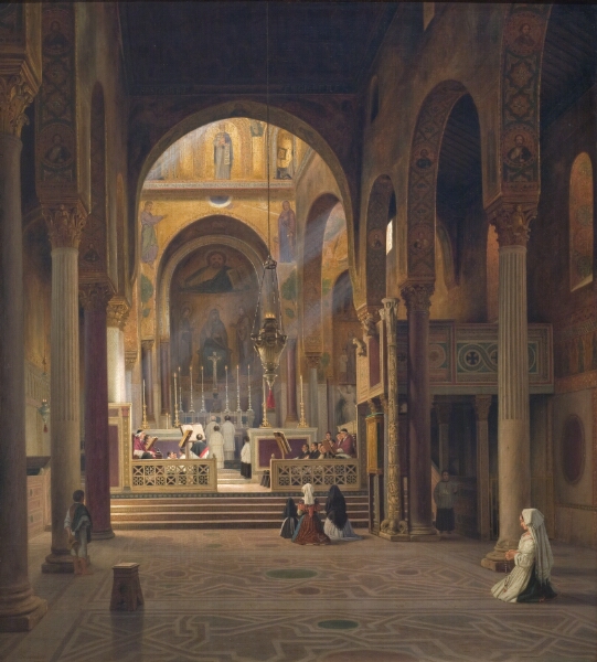Martinus Rørbye, Det indre af Capella Palatina i Palermo