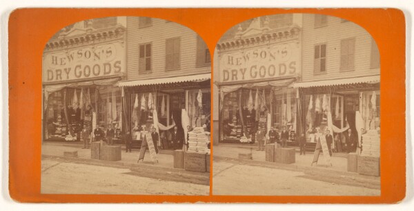 Unknown, [Exterior view of Hewson's Dry Goods]