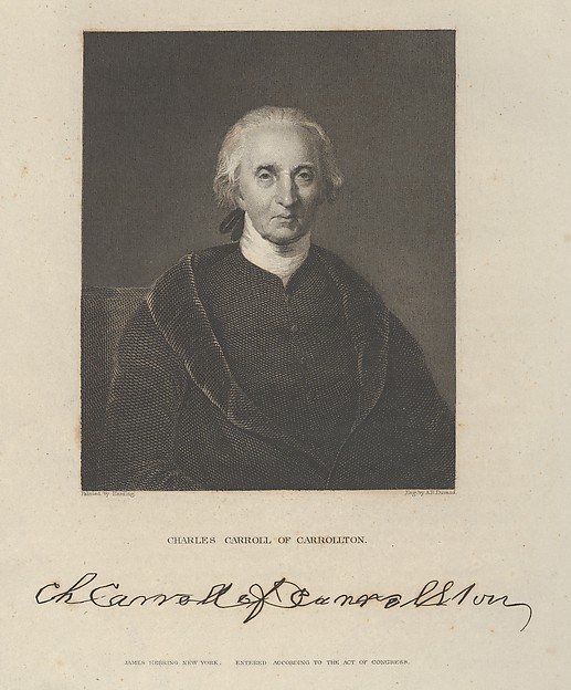 Asher Brown Durand, Charles Carroll of Carrollton