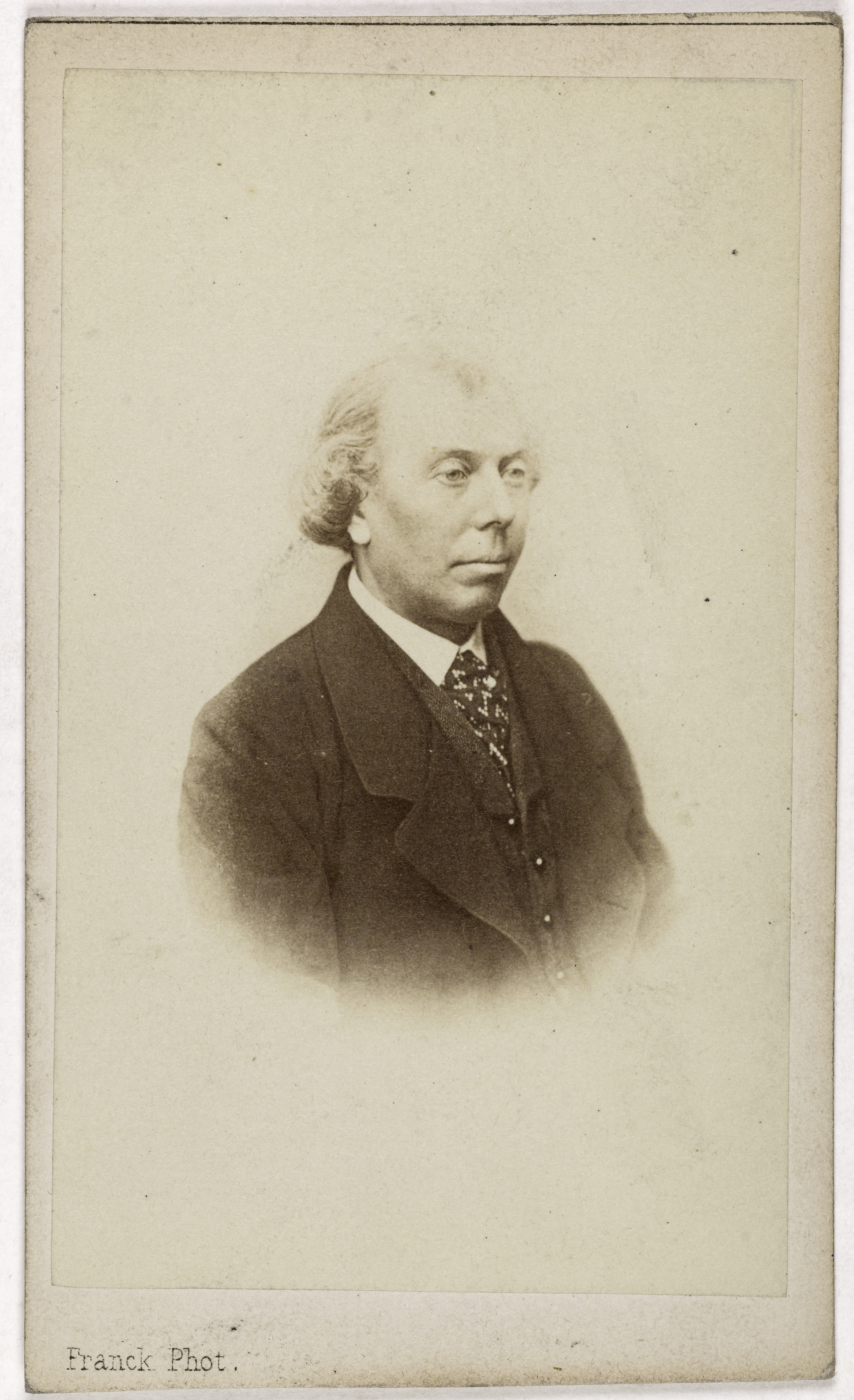 Franck, Portrait de Sainte-Foy, (Charles-Louis Pubereaux, dit), (1817-1877), acteur et chanteur