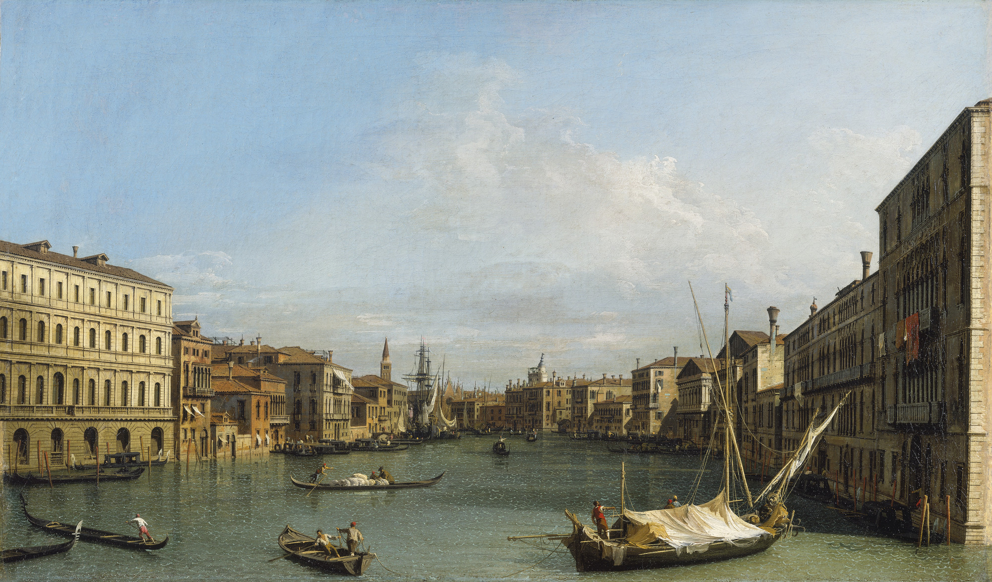 Canaletto, Venice: The Grand Canal from the Palazzo Foscari to the Carità