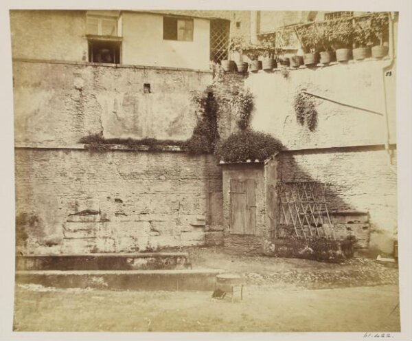 Parker, John Henry, Aqueduct VI. - Virgo near the Fontana di Trevi, in the Via del Nazzareno, behind the houses.