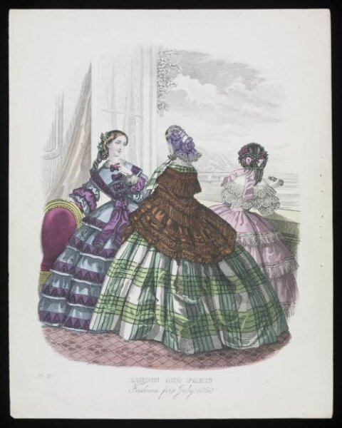 Unknown, London and Paris Fashions for July 1858