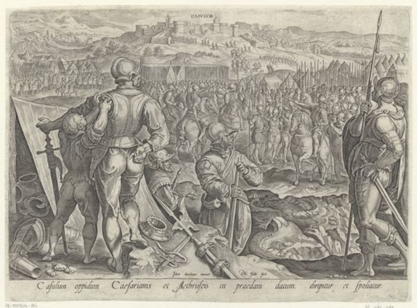 Galle, Philippe, (1537-1612), (printmaker), The history of the Medici: The capture of Casulum