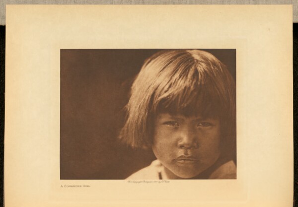 Edward S. Curtis, A Comanche Girl