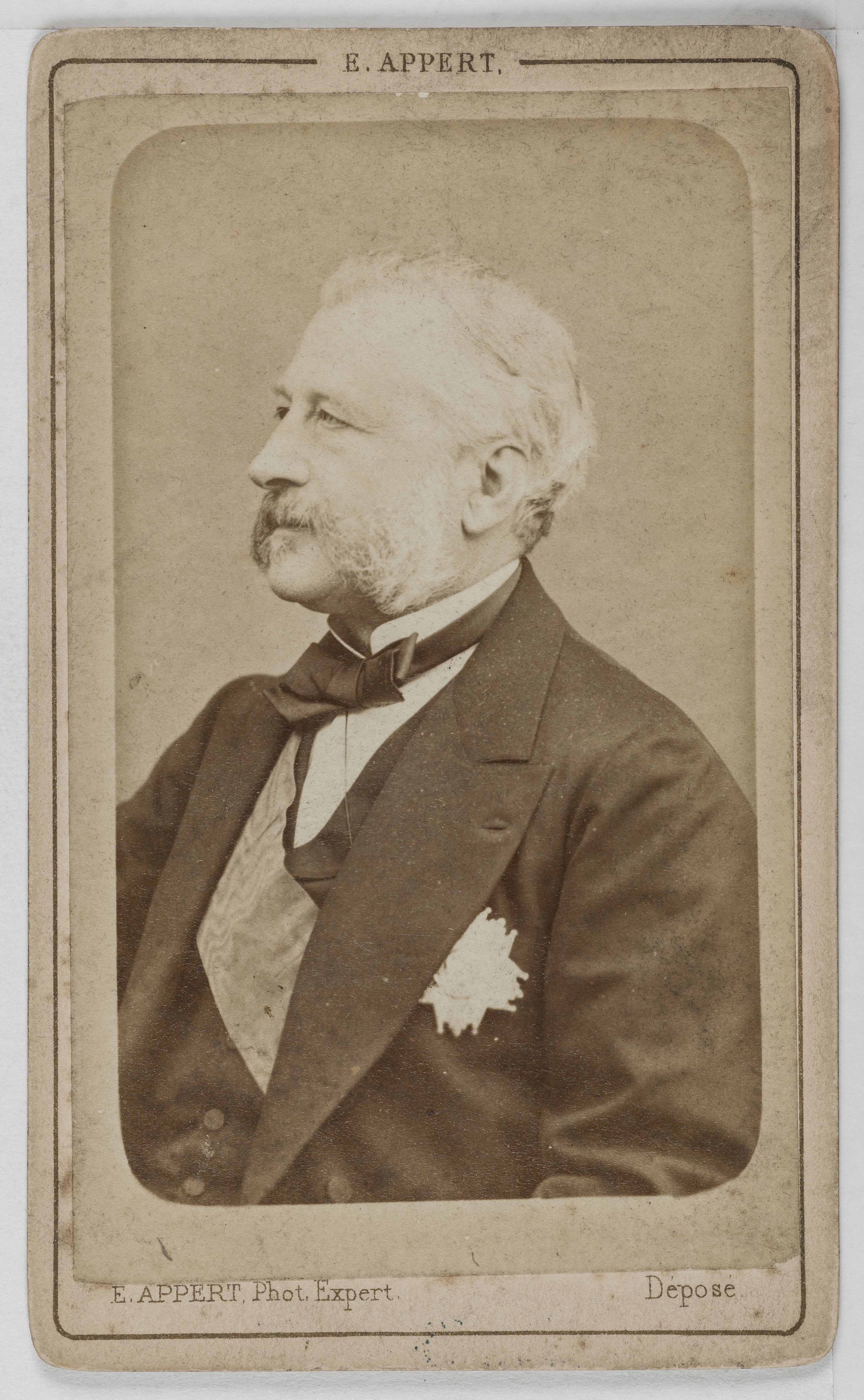 Ernest Charles Appert, Portrait d'Ernest Louis Henri Hyacinthe Arrighi de Casanova (1814-1888), duc de Padoue, administrateur et homme politique.