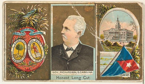 W. Duke, Sons & Co., Governor Richardson, South Carolina, from "Governors, Arms, Etc." series (N133-1), issued by Duke Sons & Co.