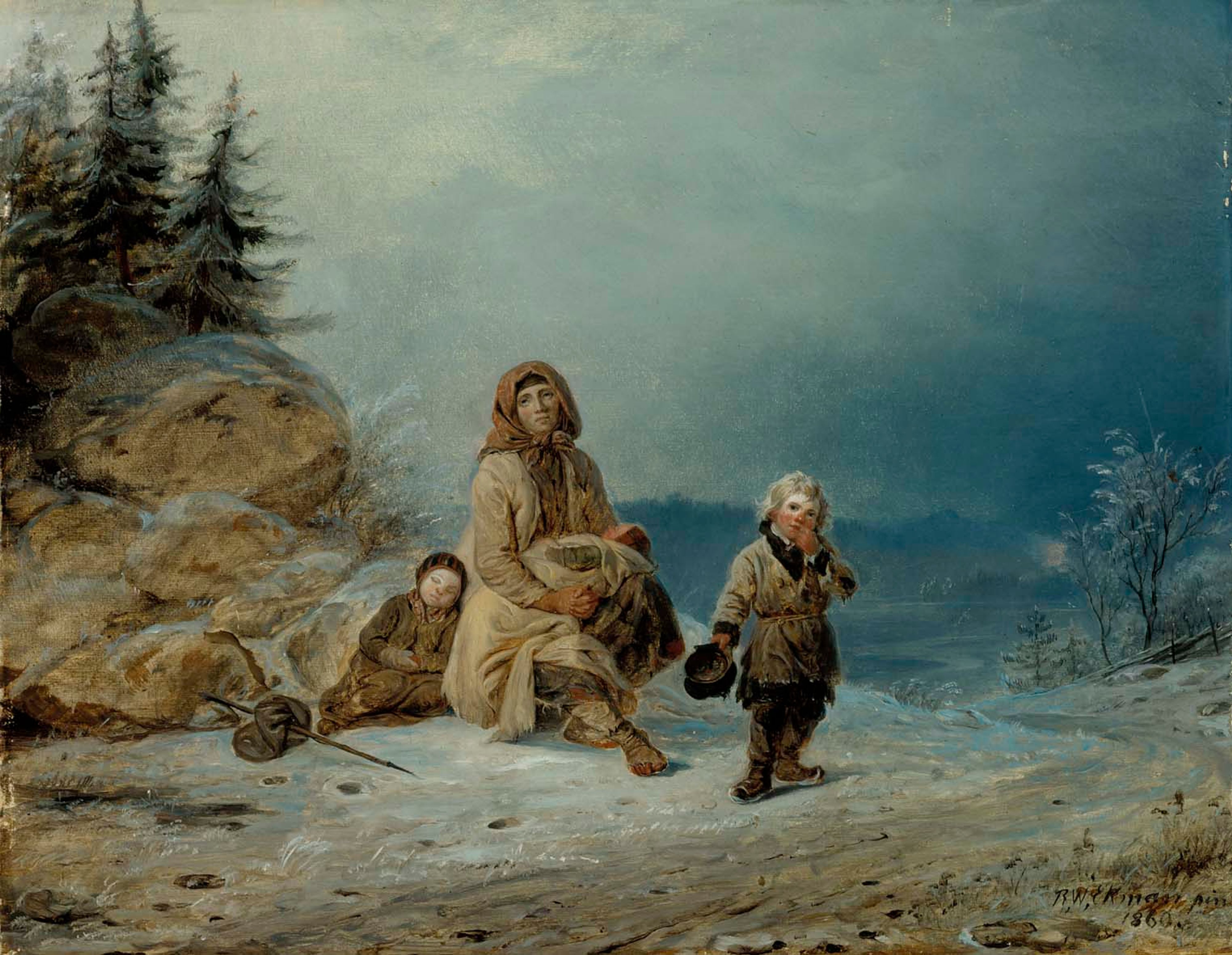Robert Wilhelm Ekman, Beggar Family on the Road