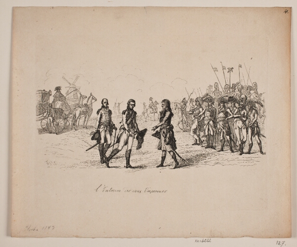 Gerhard Ludvig Lahde, l'Entrevue des deux Empereurs