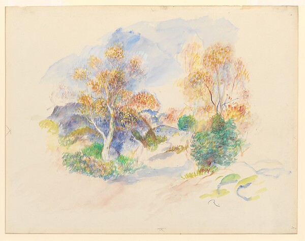 Auguste Renoir, Landscape with a Path between Trees