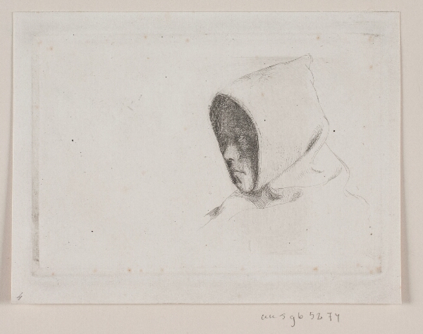 Carl Bloch, Hoved med munkehætte