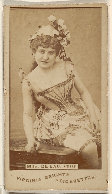 Allen & Ginter, Mlle. de Eau, Paris, from the Actors and Actresses series (N45, Type 1) for Virginia Brights Cigarettes