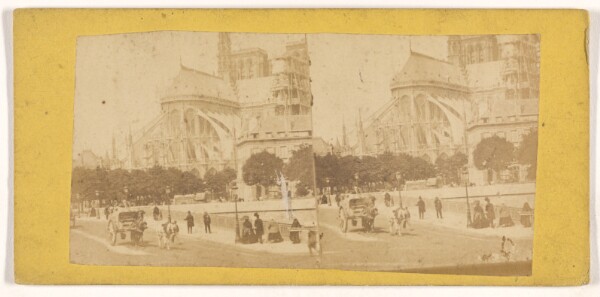 Unknown, [Rear view of Notre-Dame, Paris, France]
