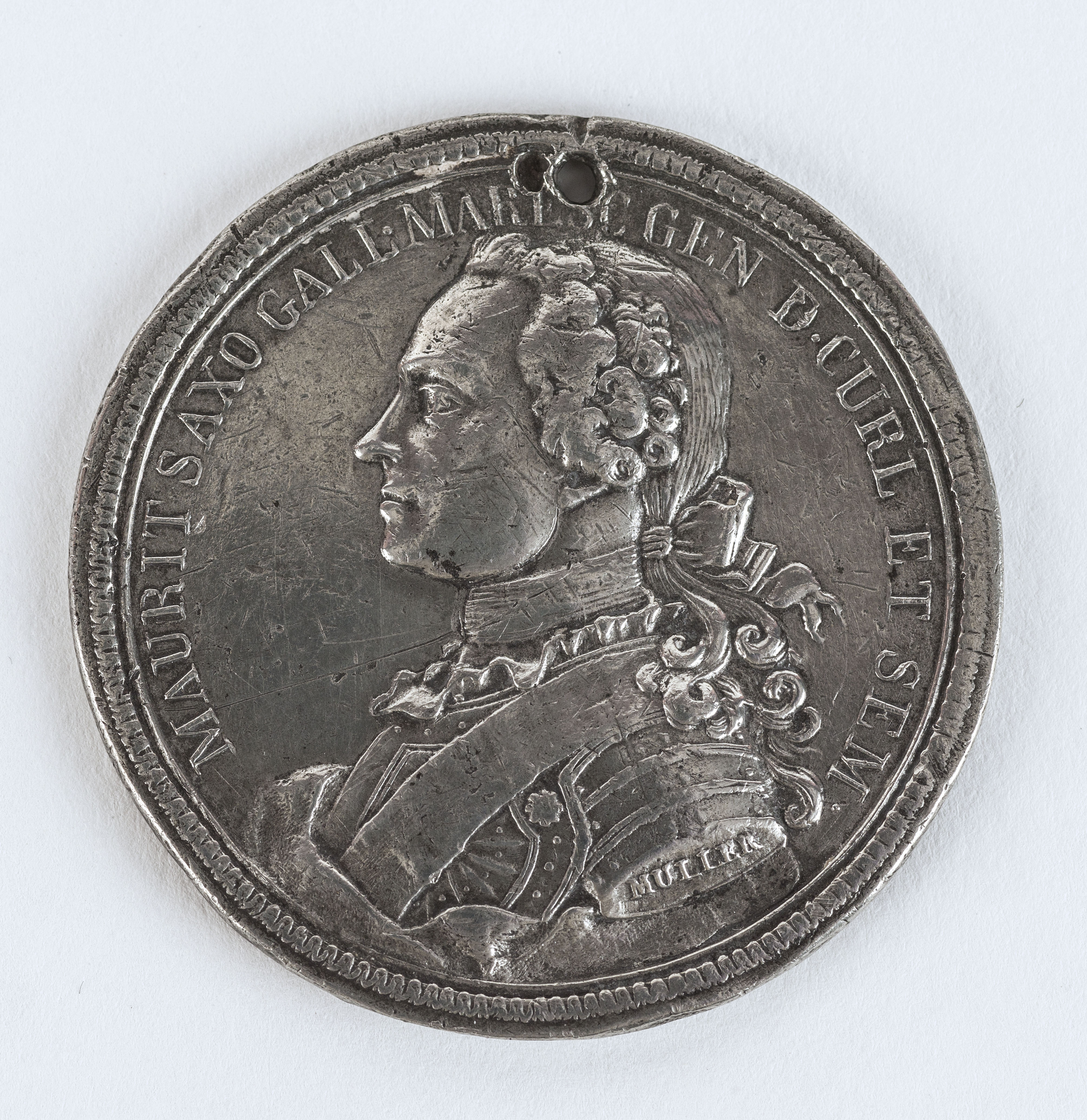 Anonyme, Médaille à l'effigie du Maréchal de Saxe