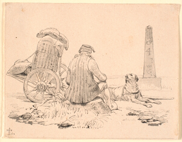 Johan Thomas Lundbye, Bissekræmmeren og hans hund