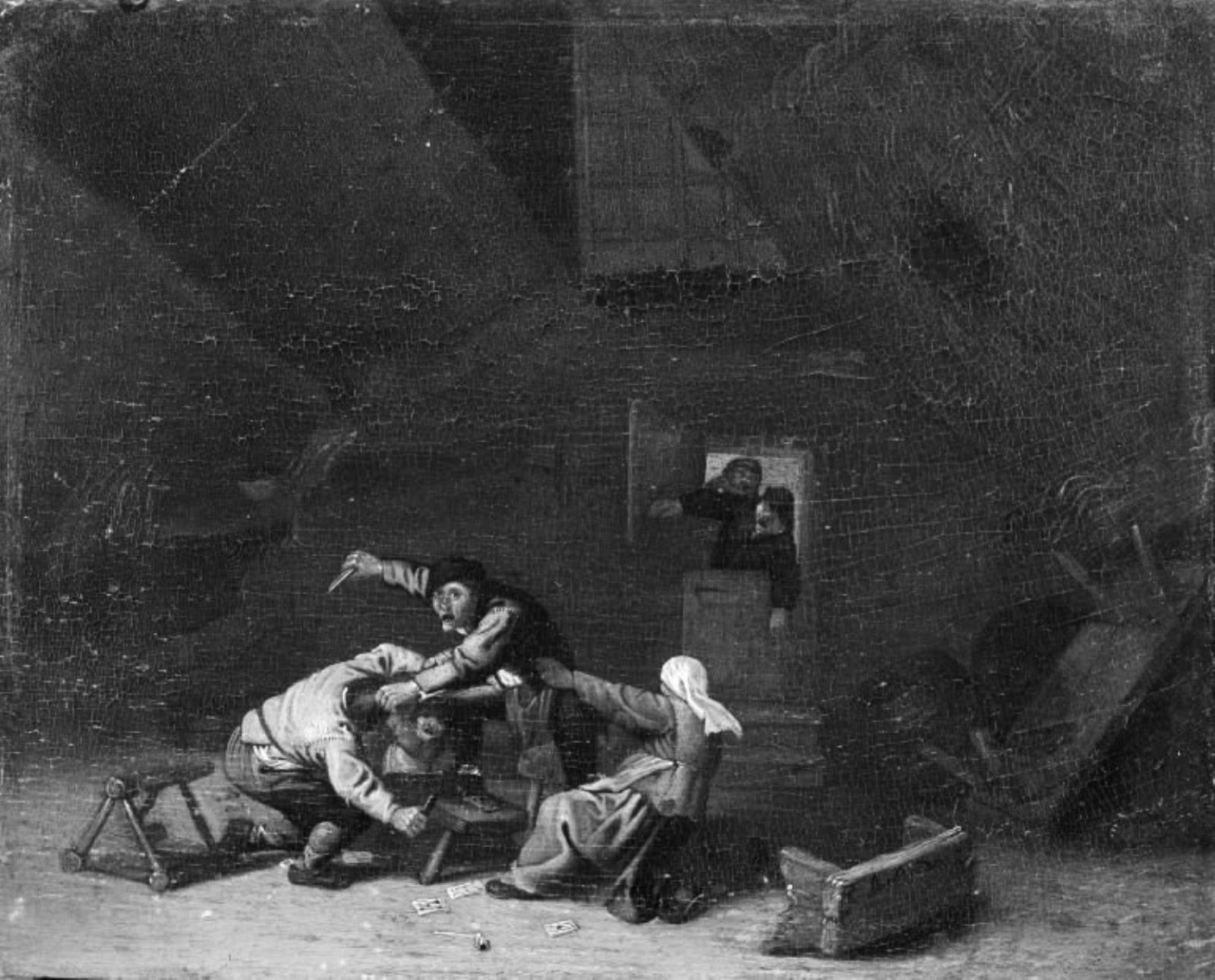 Adriaen van Ostade, To bønder slås med knive