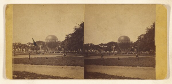 John B. Heywood, Balloon Ascension - (Instantaneous View.) [Boston, Mass.]