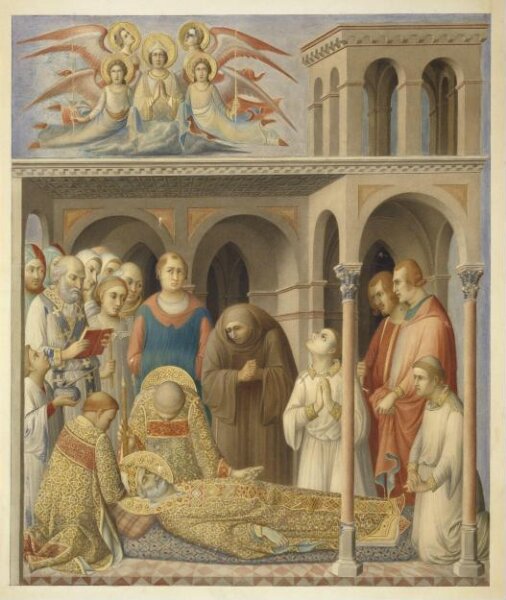 Unknown, Copy after the painting Death of St Martin by Simone Martini in the Lower Church, San Francesco, Assisi