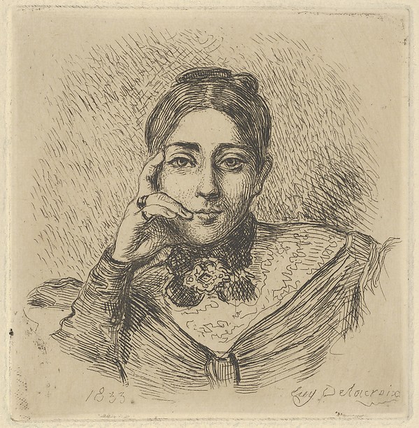Eugène Delacroix, Portrait of Madame Frédéric Villot