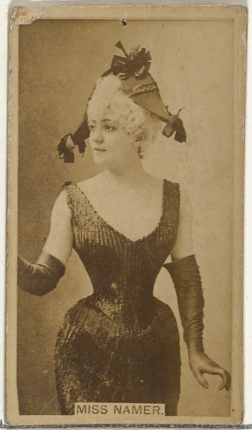 W. Duke, Sons & Co., Miss Namer, from the Actors and Actresses series (N145-8) issued by Duke Sons & Co. to promote Duke Cigarettes