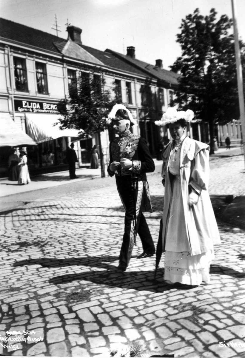 Anders Beer Wilse, Kong Haakons Kroningsferd, Trondheim 1906.