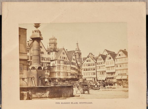 Francis Frith, The Market Place, Stuttgard