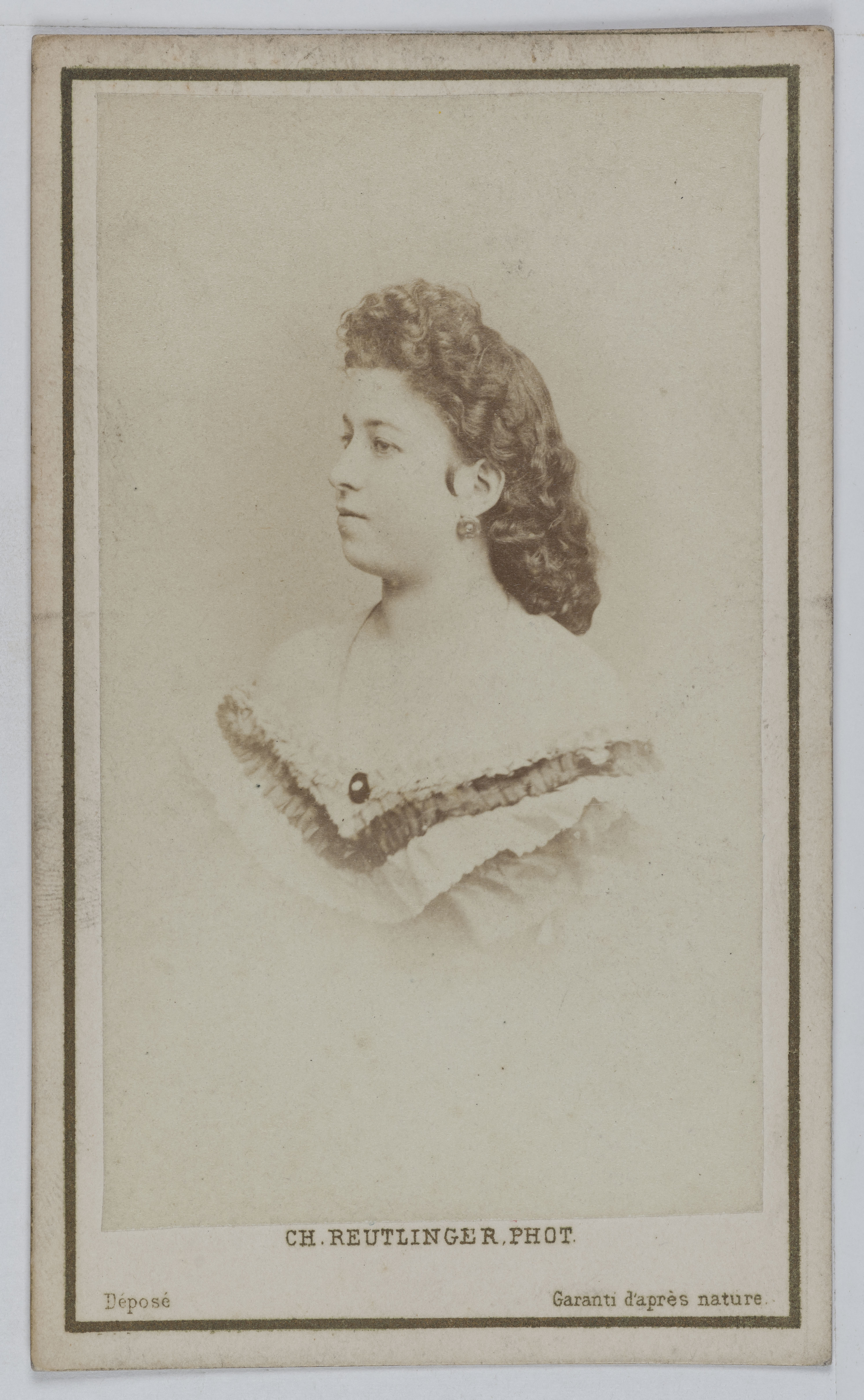 Charles Reutlinger, Portrait de Reinhard, actrice.