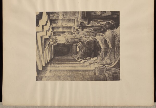 Capt. Linnaeus Tripe, Madura. [Trimul Naik's] Palace, Vista in an Arcade of the Quadrangle.