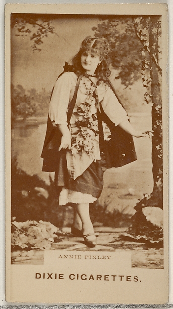 Allen & Ginter, Annie Pixley, from the Actors and Actresses series (N45, Type 7) for Dixie Cigarettes