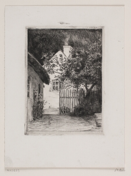 Carl Bloch, De to huse og frugttræet